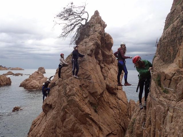 En el risco de la ferrata